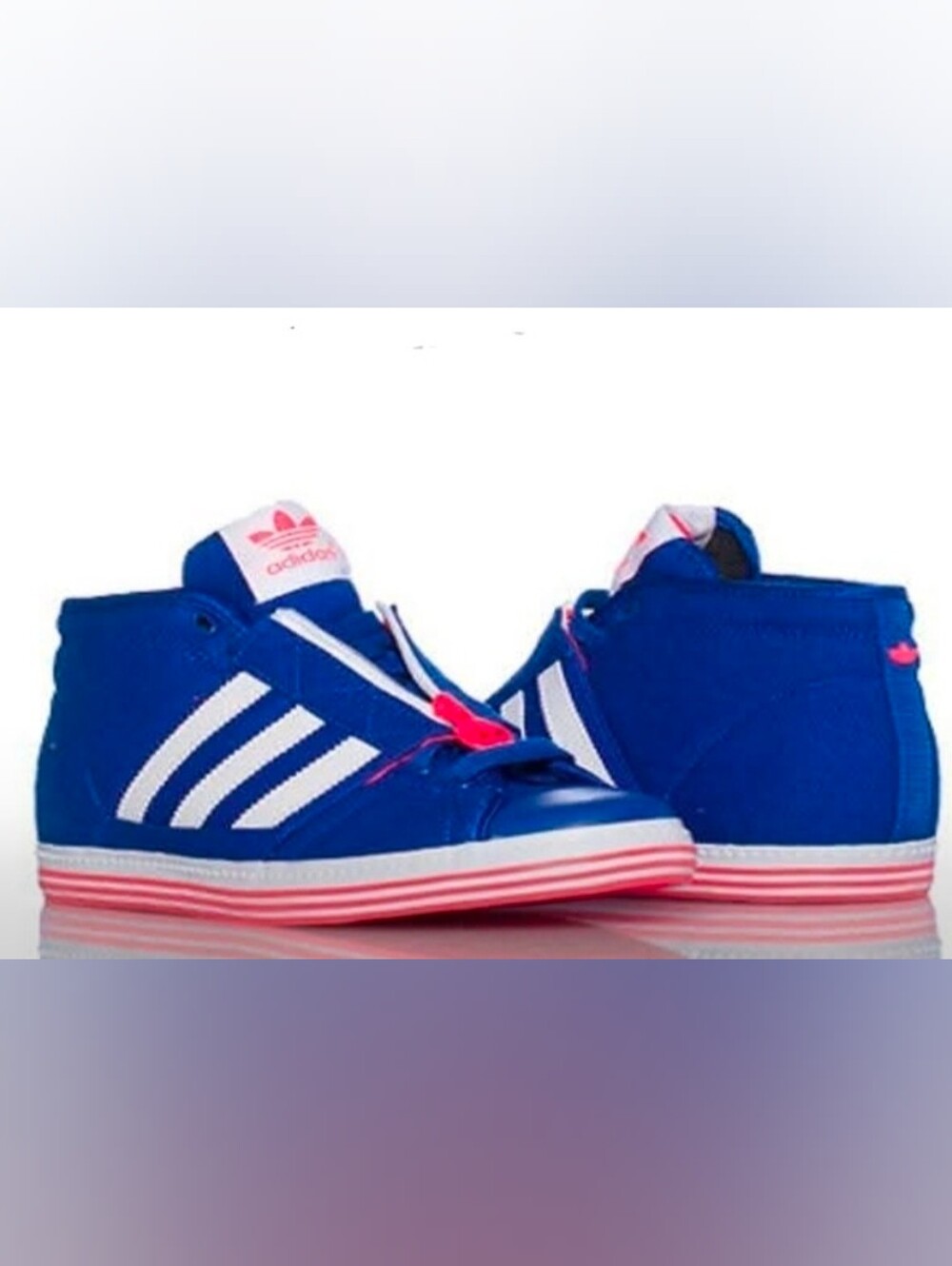 RARE - ADIDAS Royal Blue & Watermelon Zip Sneakers - Adidas Store Exclusive